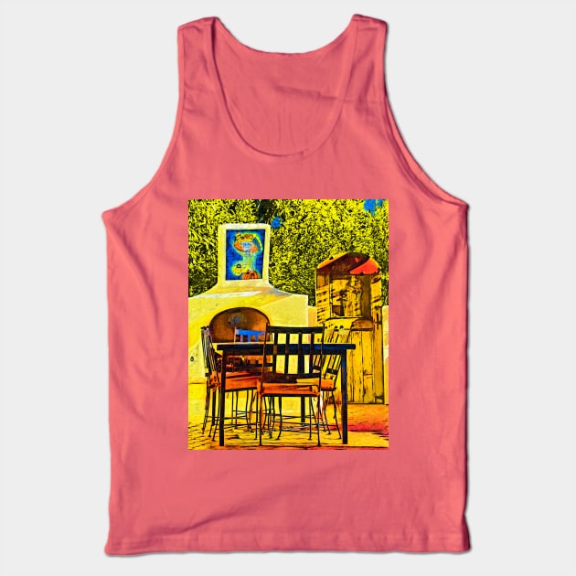 Patio Dining Tank Top by KirtTisdale